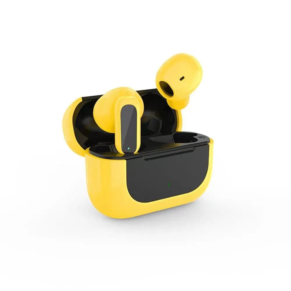 Jerry cartoon wireless Bluetooth headphones in black, white, or yellow colours with earplug design