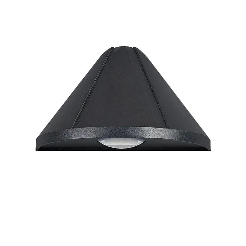 Black bird's nest style aluminium alloy courtyard LED lamp with IP65 waterproof rating.