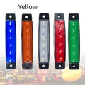 Trailer side warning lights in five colours with PVC housing and LED SMD technology