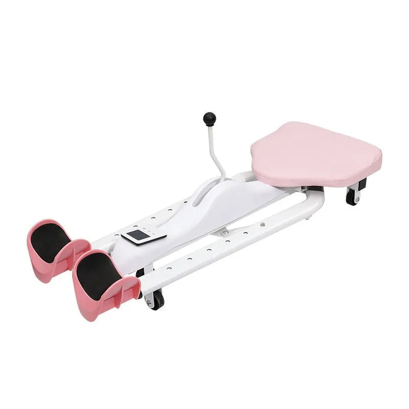 Steel pipe leg stretcher equipment for horse exercises with foam padding and optional backrest