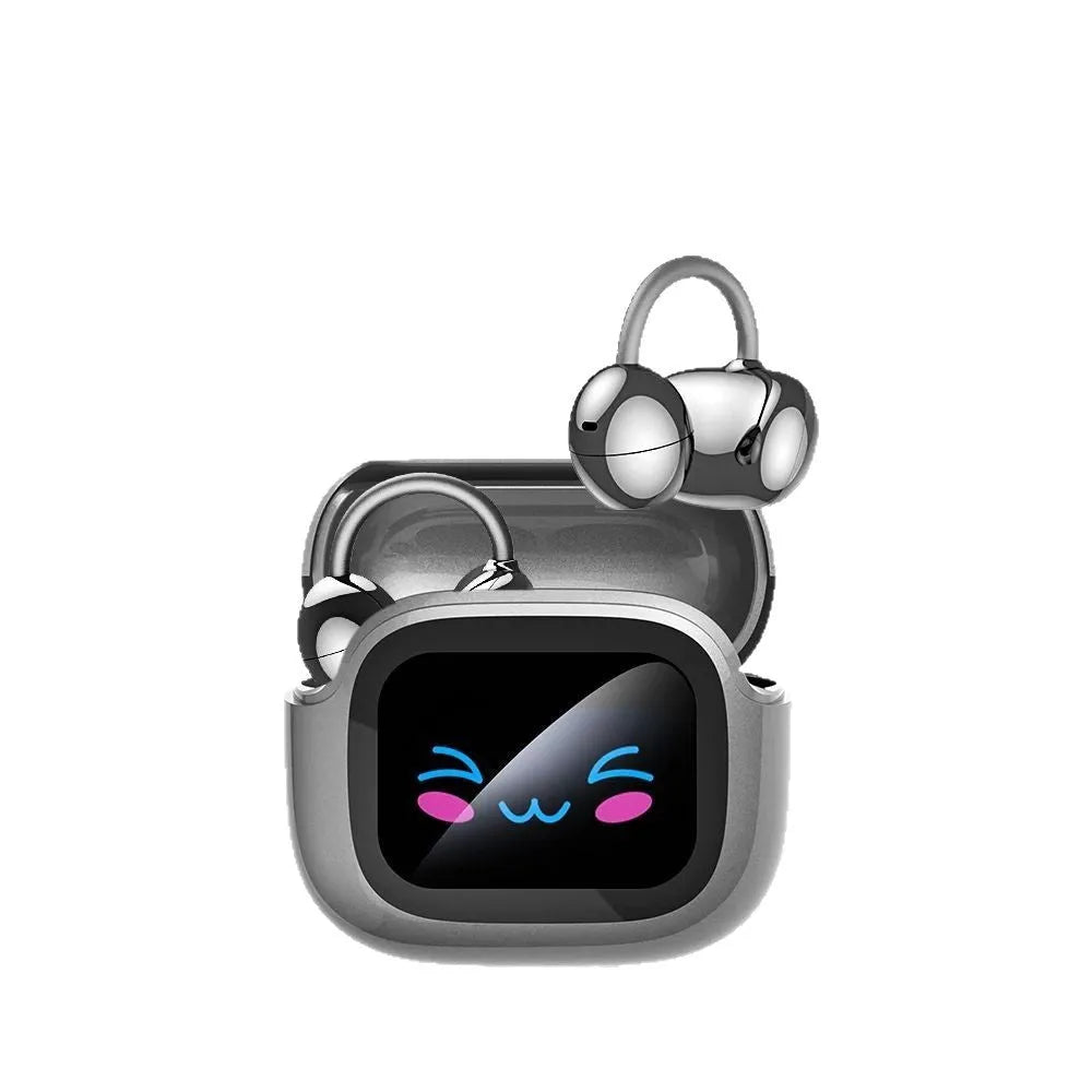 HTC Burmester NE32 open non in-ear Bluetooth headset with ear hook and Type-C charging case