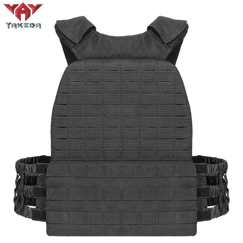 Tactical training vest in military green colour, made from 600D encryption polyester with adjustable waist straps