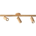 Modern minimalist log style 3-head LED spotlight ceiling lamp for living room bedroom with neutral light