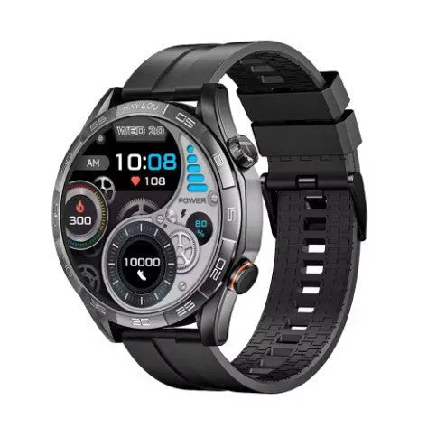 HAYLOU Solar 5 LS20 smart Bluetooth watch with AMOLED touchscreen, available in black or silver single or double strap