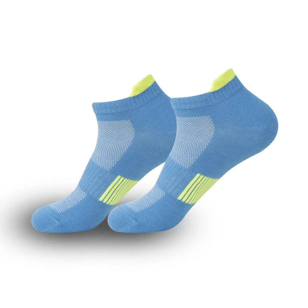 Stretch socks for outdoor fitness and running, invisible anti-friction design, one pair, six colours