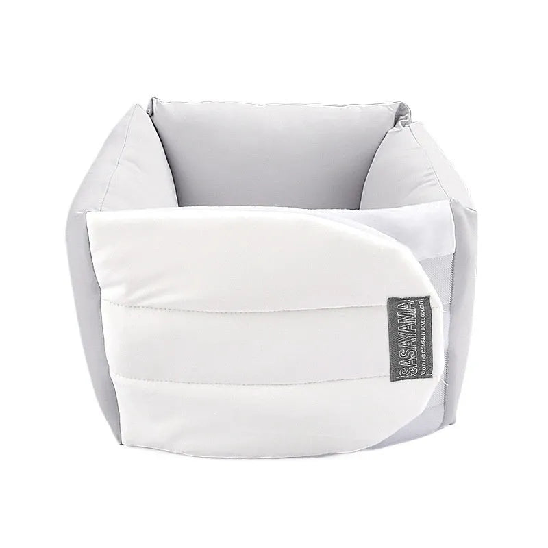 Thermal protective gear waist pillow for football and fitness, average size in Gray White colour