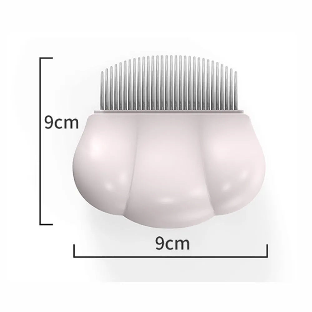 Paw Soft deshedding brush for pets in blue, pink, or white on a white background.