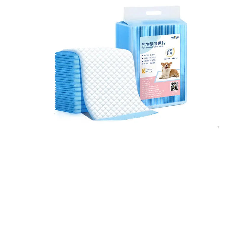 Disposable dog pee pad made from non-woven fabric, available in multiple sizes including XL, with deodorising bamboo charcoal option