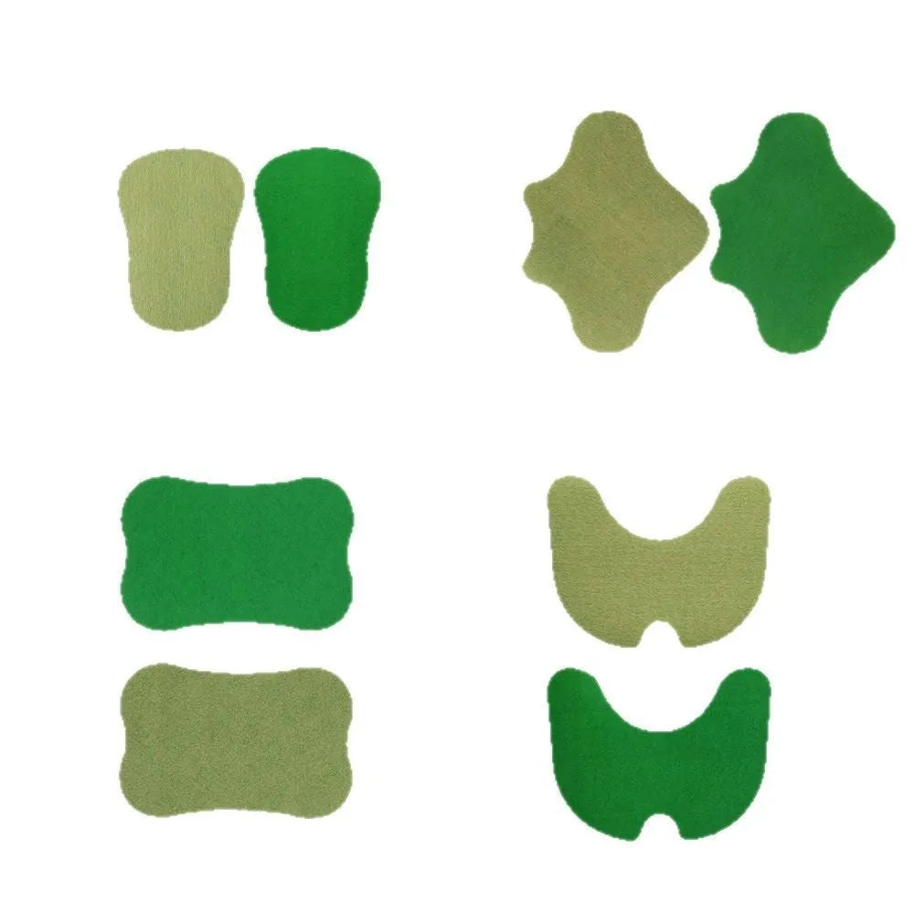 Multipack of traditional Chinese mugwort herbal plasters for knee, lumbar, cervical and foot application