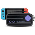 Nintendo Switch storage bag showing interior compartments for console and game cartridges