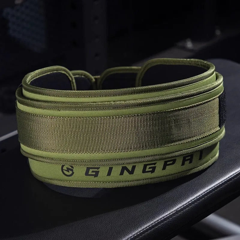 Abdominal exercising band for waist protection during weight training exercises