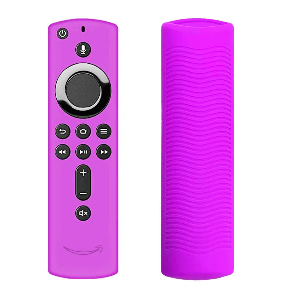 Silicone protective case for Stick 4K remote, black colour, with cut-outs for buttons