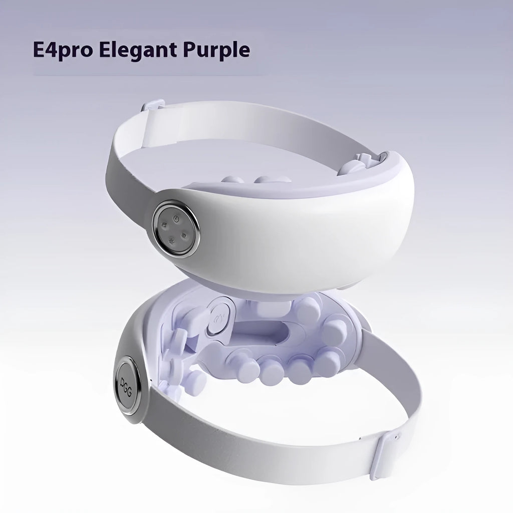 Bluetooth eye steam moisturising hot compress massage instrument in green, ink grey, or purplish grey