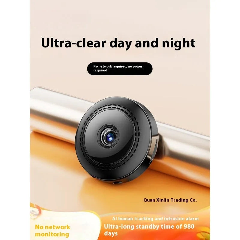 Wireless 360-degree panoramic security camera with night vision on a table