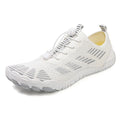 Low-top mesh climbing and fitness shoes with non-slip rubber sole in black and gray colour option