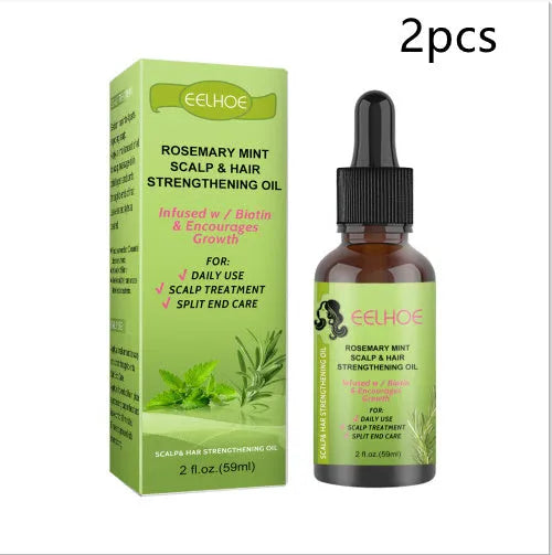 59ml bottle of Rosemary Mint Hair Growth Fluid for scalp nourishment