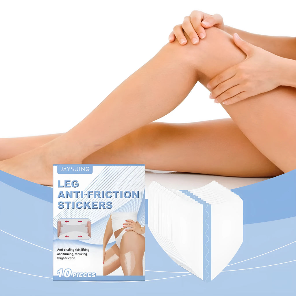 Pack of 10 leg anti-wear patches with skincare ingredients for daily use