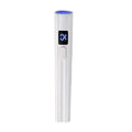 Small portable white handheld hot lamp for nail phototherapy with power storage