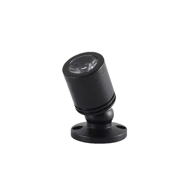 Mini jewelly aluminium surface mounted spotlight in black finish with colour temperature options for accent display lighting