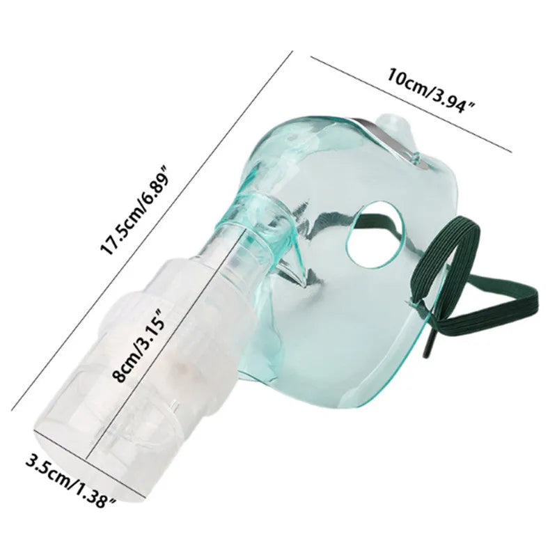 A soft rubber strap mask aid for securing standard face masks behind the head.