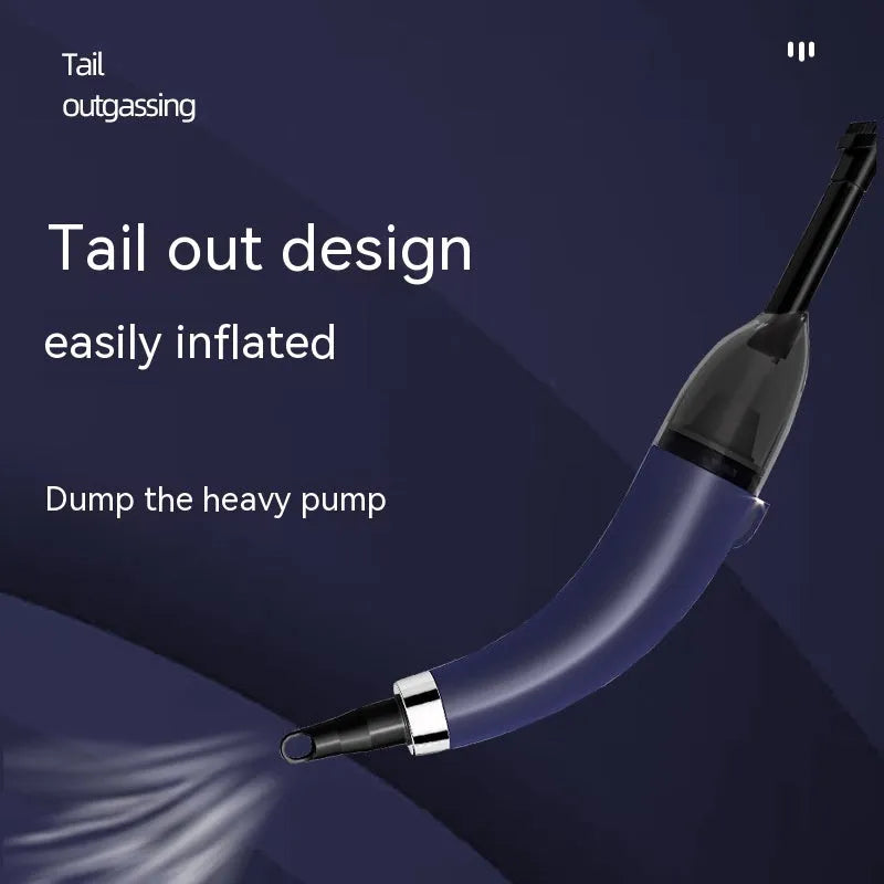 Handheld cordless car vacuum cleaner in black, showing nozzle and compact design