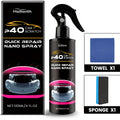 Quick Repair Nano Spray 120ml bottle with sponge and towel for fabric tear repair