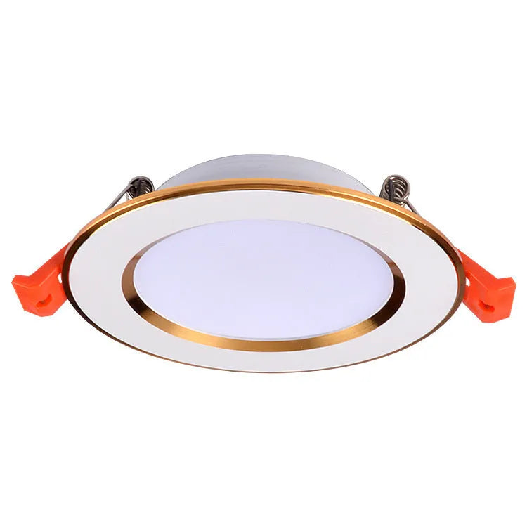 Aluminium anti-fog LED recessed downlight in multiple sizes for ceiling installation.