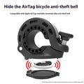 Black aluminium alloy bicycle positioning anti-theft thumb bell with gaskets and wrench