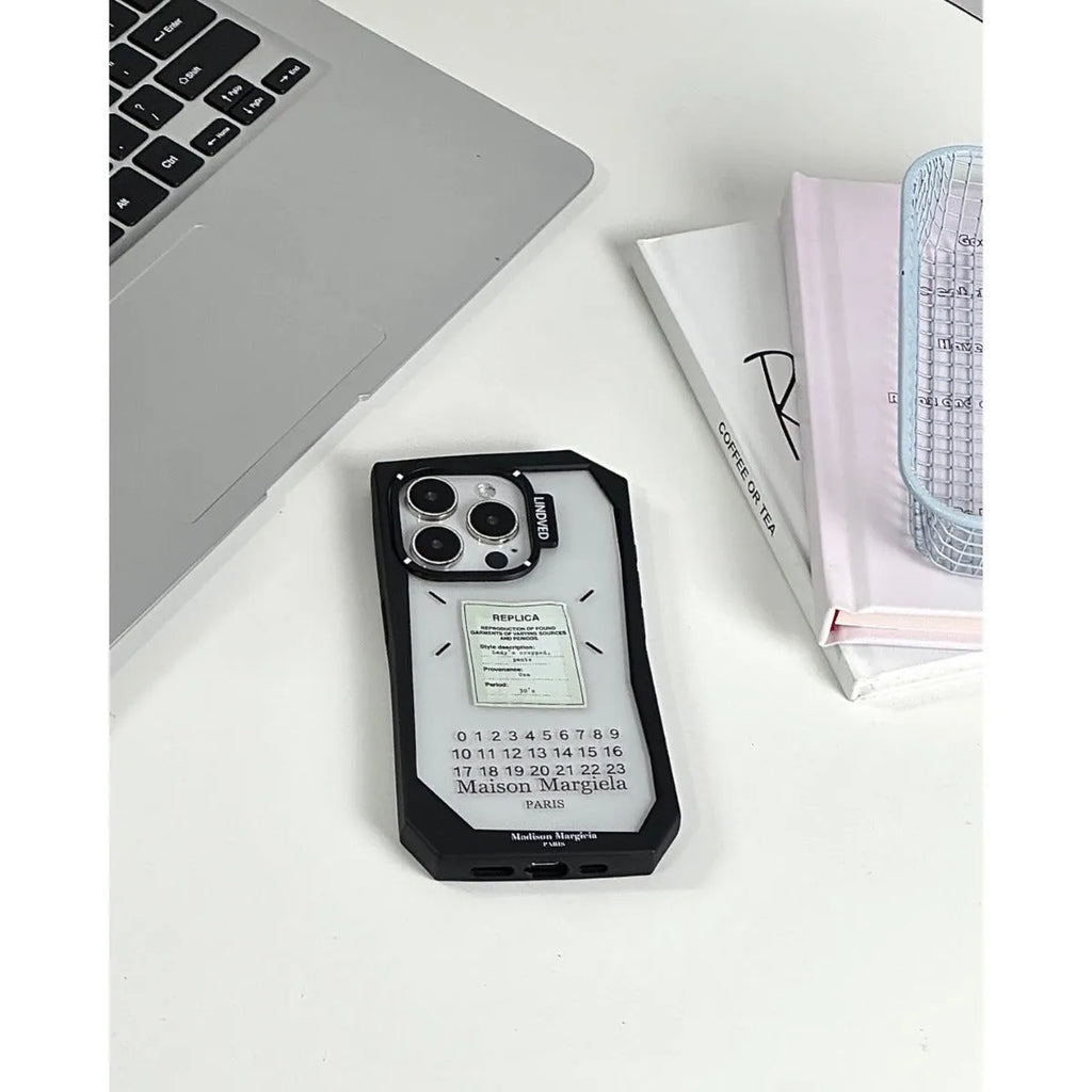 Irregular Cold Wind Digital Label TPU Phone Case for Apple iPhone Shockproof Anti-Fingerprint Protective Shell