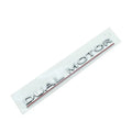 Performance English letter car sticker for Tesla Model 3 bumper in matte black finish.