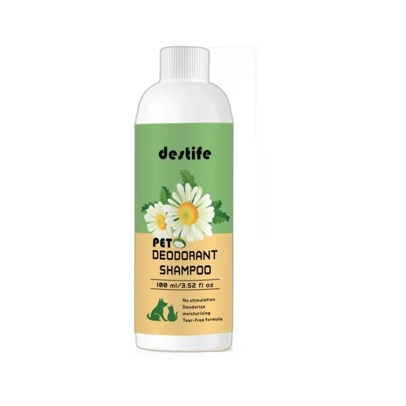 100ml pet shampoo bottle for dogs and cats with deodorising fragrance