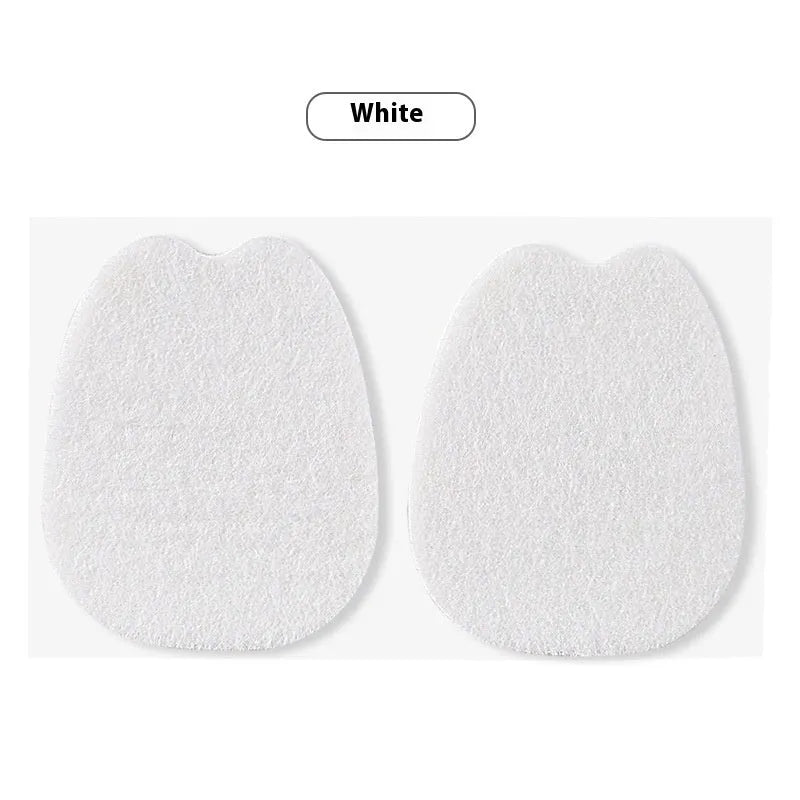 White thin felt anti-wear tongue stickers for shoe protection during cycling and motorbike activities