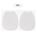 White thin felt anti-wear tongue stickers for shoe protection during cycling and motorbike activities