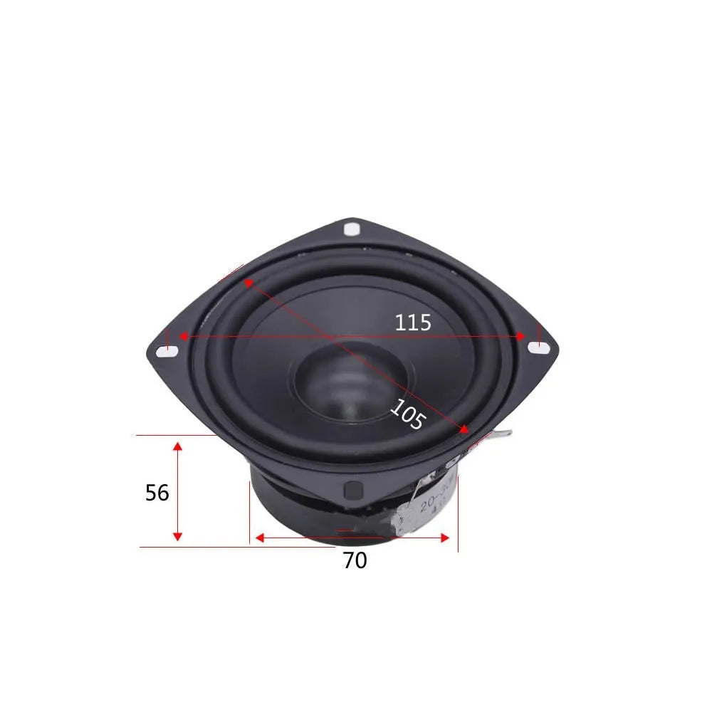 4-inch bass coaxial car horn speaker for General Motors vehicle audio modification with magnet construction