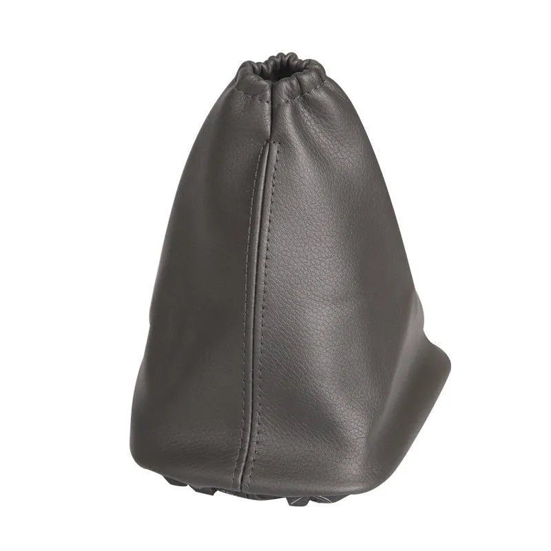 Black leather shift lever cover for Toyota Corolla measuring 15.2cm