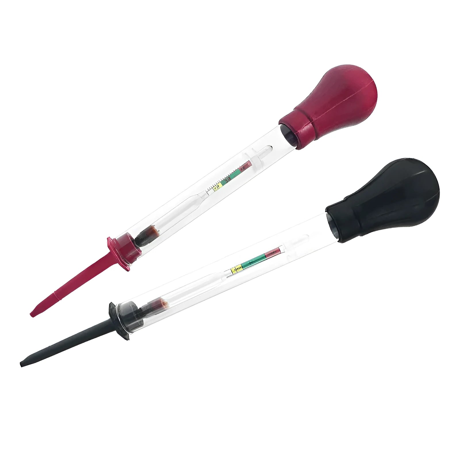 Electrohydraulic hydrometer 330mm glass battery electrolyte densitometer with red and black options