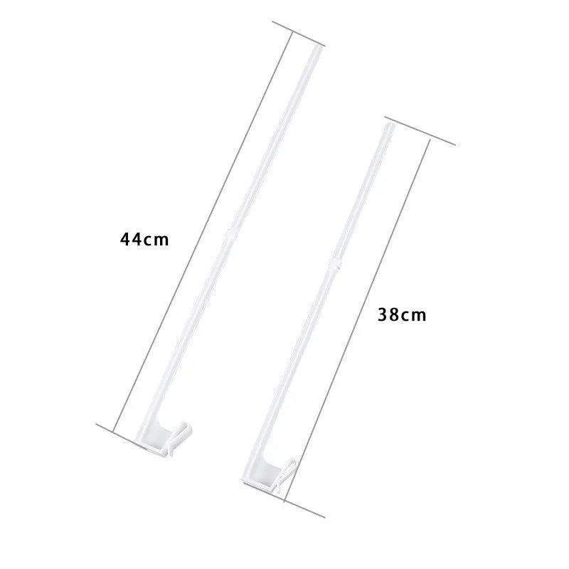 White PP plastic car window flag pole holder clip and 10 flag poles set.