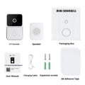 Wireless video intercom doorbell with 1080P camera rechargeable X17 model