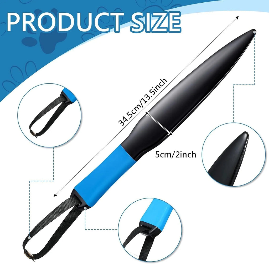 35cm dog training stick with coloured handle for bite training and jaw release