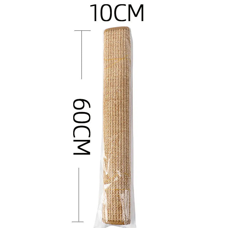 Jianma corner cat scratch board in cloth material measuring 18 by 60 centimetres, Dark Gray colour, adhesive back for vertical corner protection