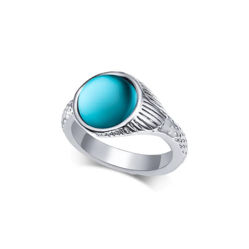 Mermaid-themed imitation pearl ring in classic style, available in sizes 7, 8 and 9