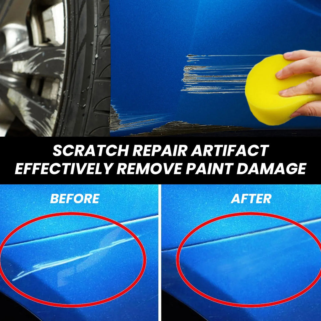 Six nano scratch repair cloths for cars, each 20x10cm, chemical fibre, for light paint scratches.