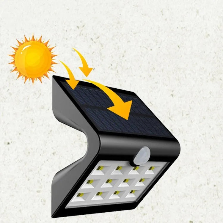 IP65 waterproof solar yard light for outdoor wall mounting with automatic induction