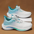 Men's low-top sneaker in mesh with a rotating buckle and rubber sole, shown in available colour options.