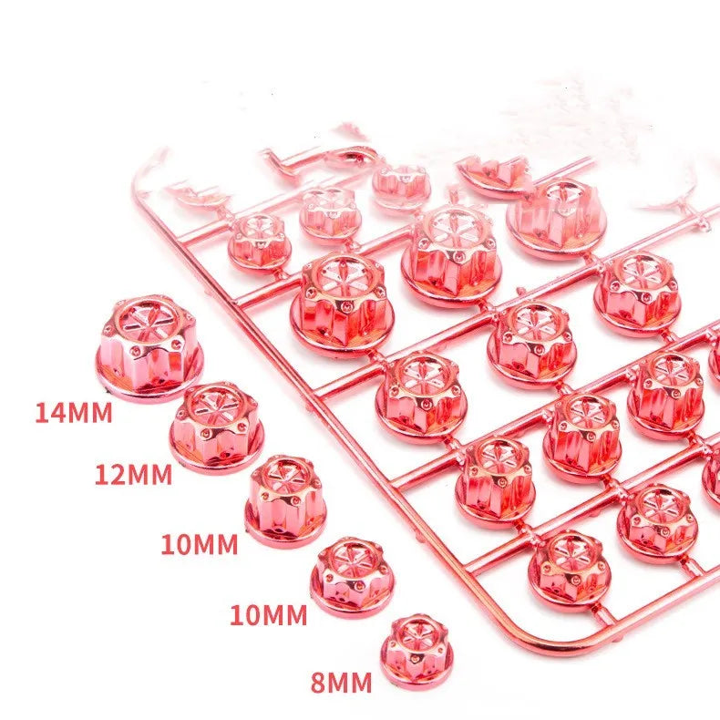 30-piece set of coloured ABS plastic motorcycle screw covers for engine modification