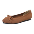 Women's round toe flat pumps with fabric upper in butterfly print colours
