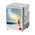 Aurora Treasure Box atmosphere projection lamp showing Star Sea Whale light effect, with compact design and Bluetooth speaker.