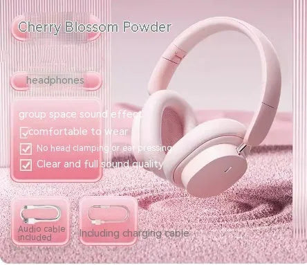 Beige plastic Bluetooth headset for cell phone and computer use with 10-metre wireless range