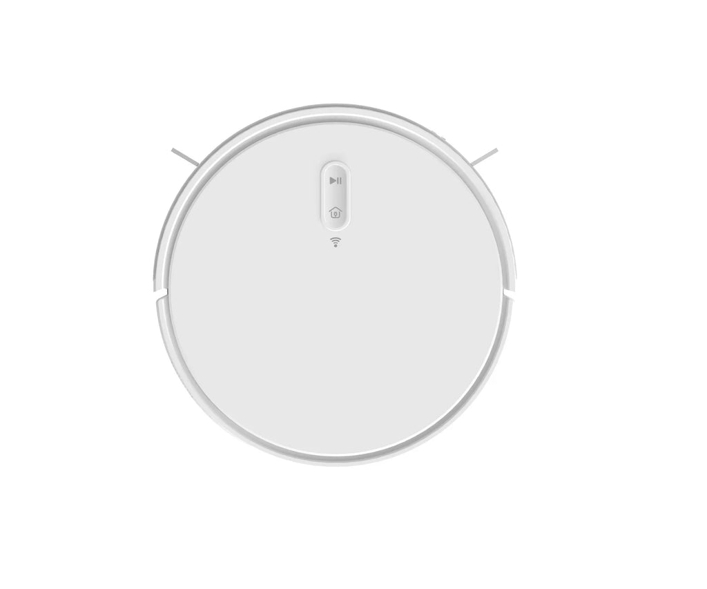 Three-in-one robot vacuum sweeper with gyroscopic navigation, 680ml capacity, black or white, 2000-2999Pa suction.