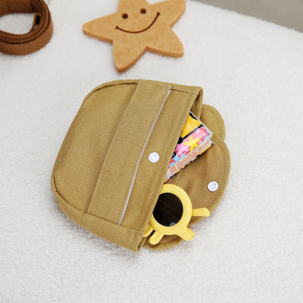 Canvas pet dog backpack in denim style, brown colour, size S/L for small and large dogs